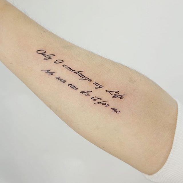 Satz Phrase Tattoo 15