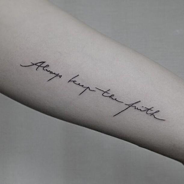 Satz Phrase Tattoo 159