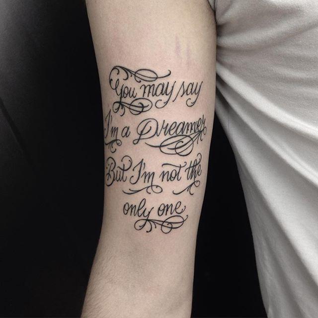 Satz Phrase Tattoo 167