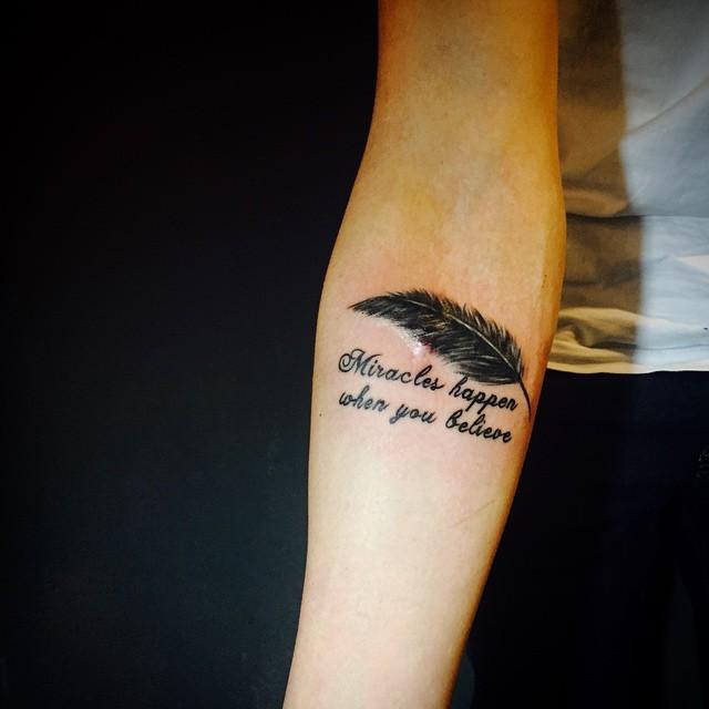 Satz Phrase Tattoo 177