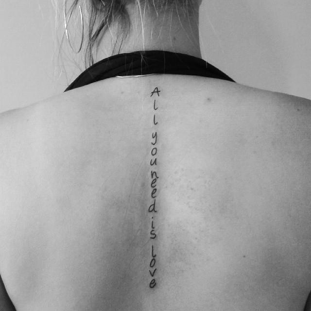 Satz Phrase Tattoo 19