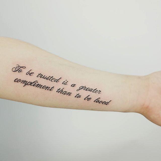 Satz Phrase Tattoo 41