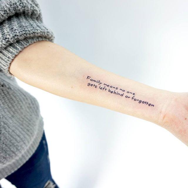 Satz Phrase Tattoo 73