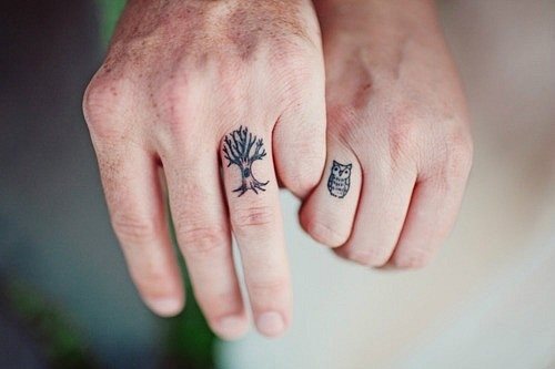 47 tattoo finger bilder