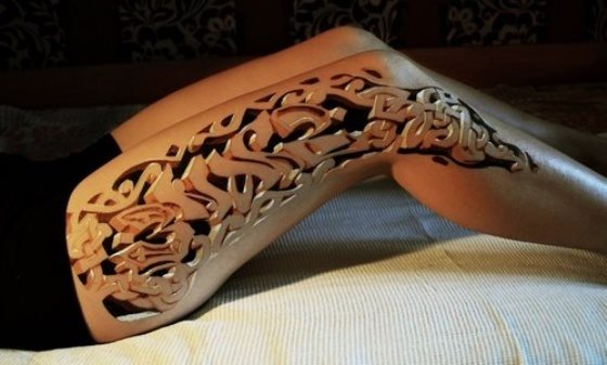 Frauen bein tattoo Tattos &