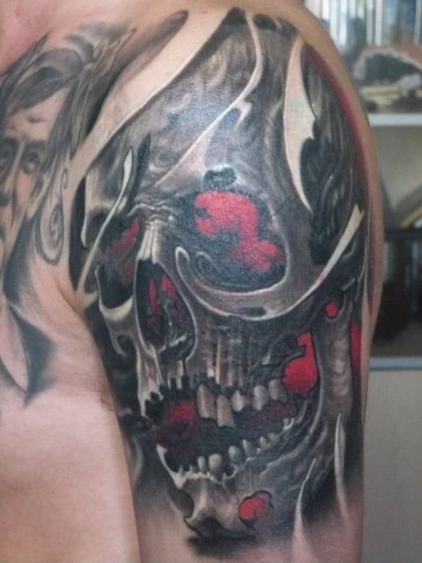 Unterarm mann totenkopf tattoo Tattoo Unterarm