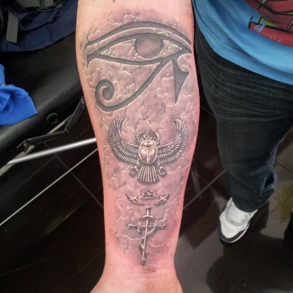 horus ra auge tattoo 37