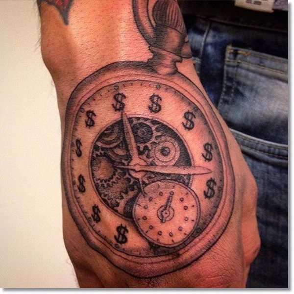 taschenuhr tattoo 11