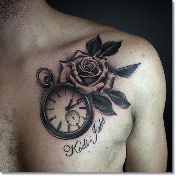 taschenuhr tattoo 117