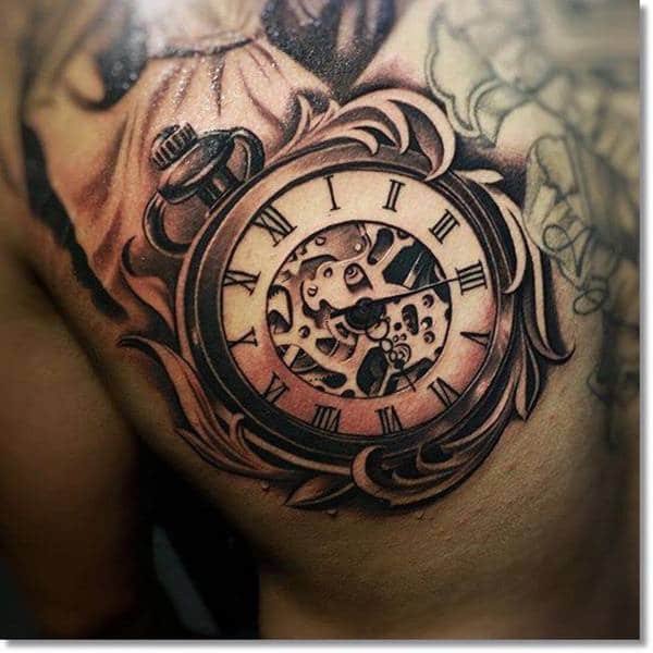 taschenuhr tattoo 13