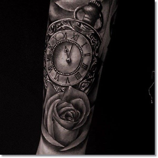 taschenuhr tattoo 139