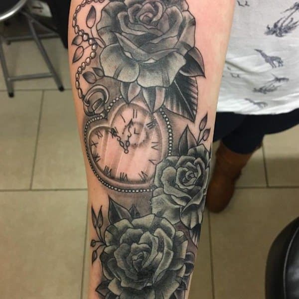 taschenuhr tattoo 15