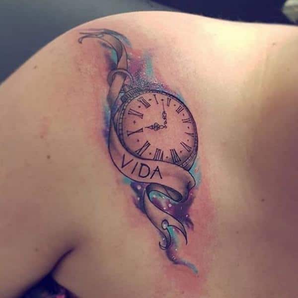 taschenuhr tattoo 19