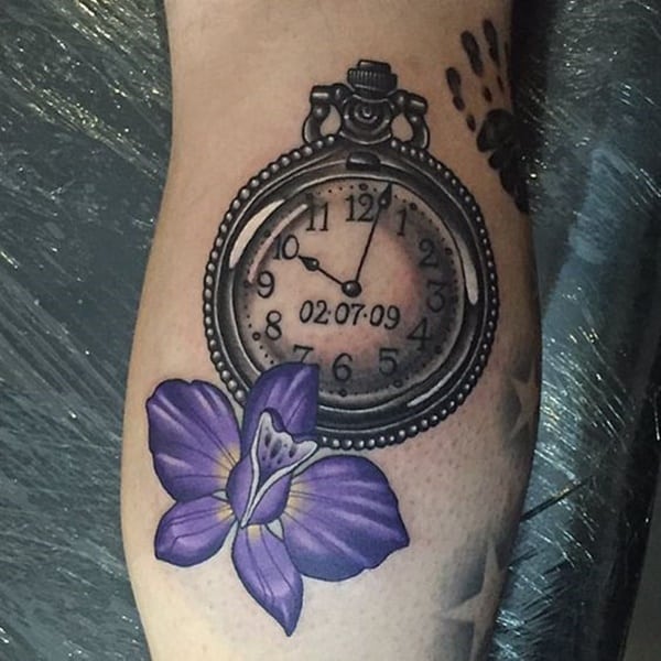 taschenuhr tattoo 229