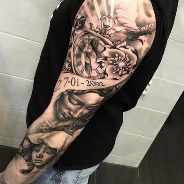 taschenuhr tattoo 23