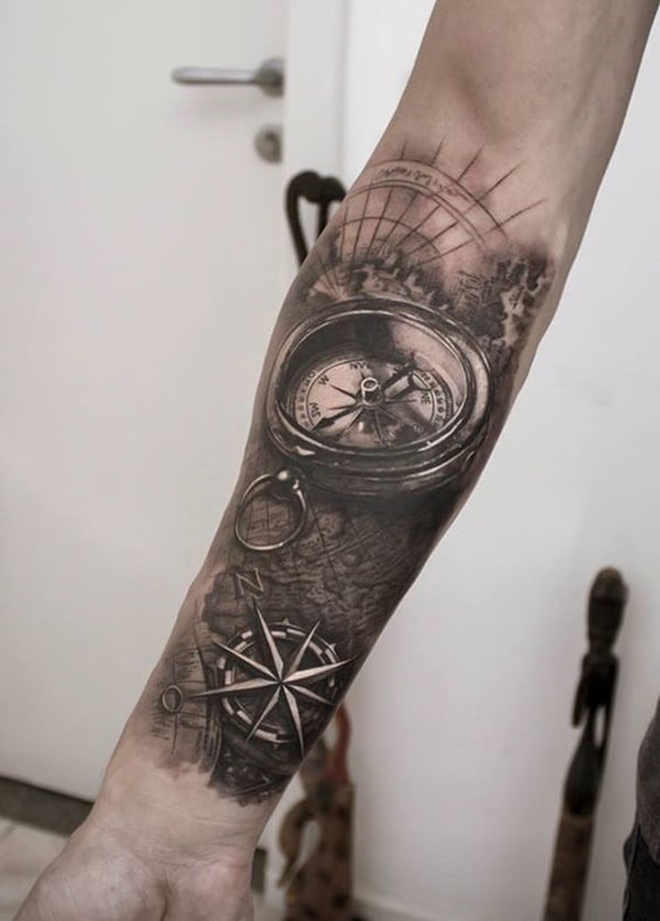 taschenuhr tattoo 235