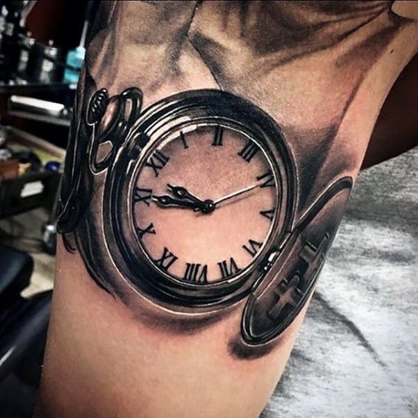 taschenuhr tattoo 249