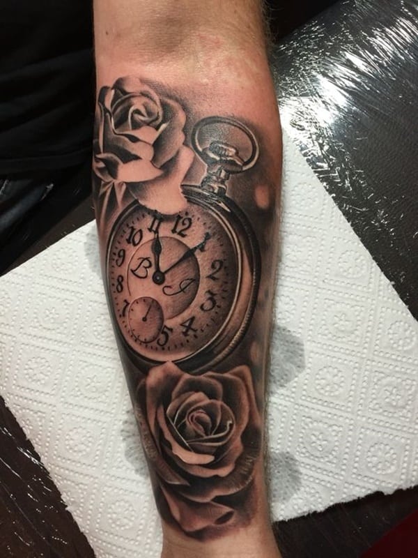 taschenuhr tattoo 263