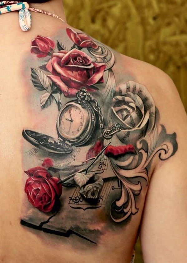 taschenuhr tattoo 279