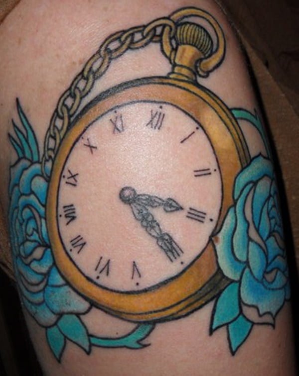 taschenuhr tattoo 305