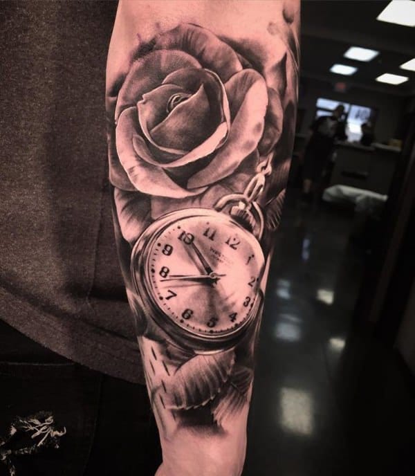 taschenuhr tattoo 31