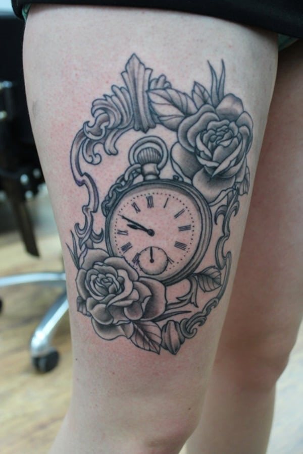 taschenuhr tattoo 315