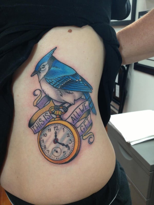 taschenuhr tattoo 345