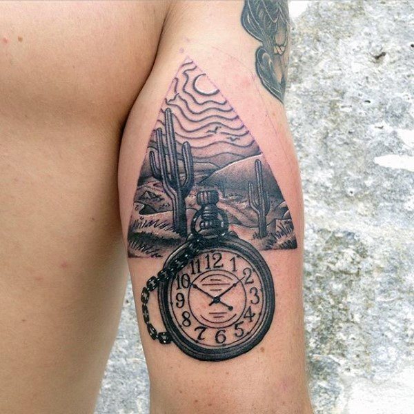 taschenuhr tattoo 449