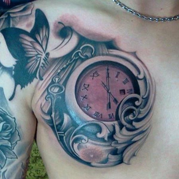 taschenuhr tattoo 467