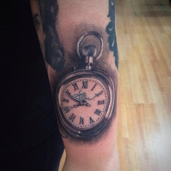 taschenuhr tattoo 503