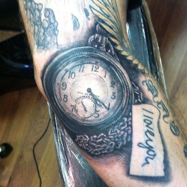 taschenuhr tattoo 565