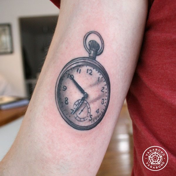 taschenuhr tattoo 609