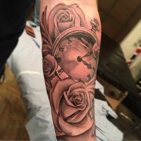 taschenuhr tattoo 639