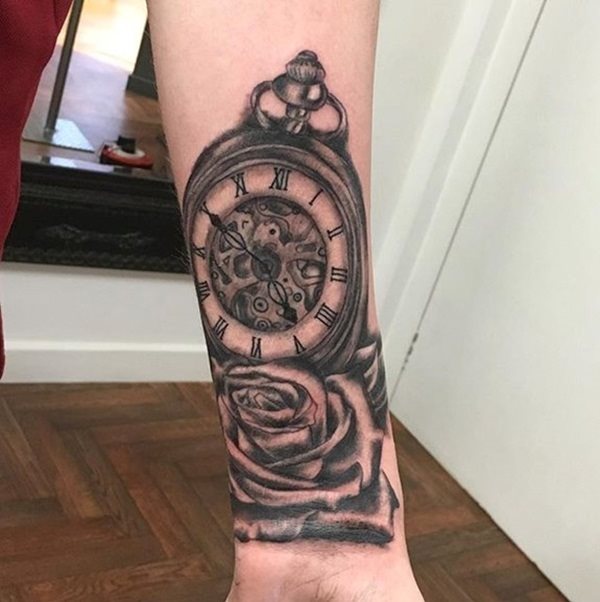 taschenuhr tattoo 643