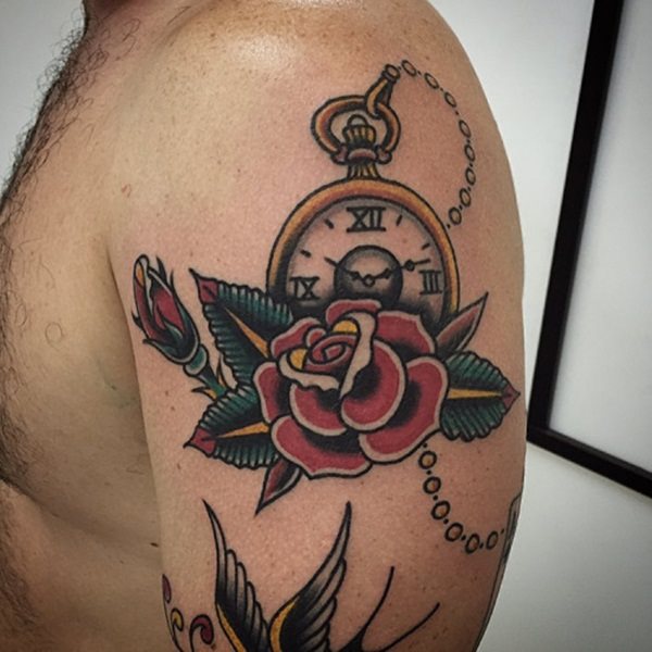 taschenuhr tattoo 701