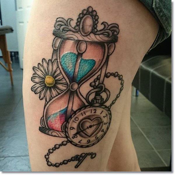 taschenuhr tattoo 95