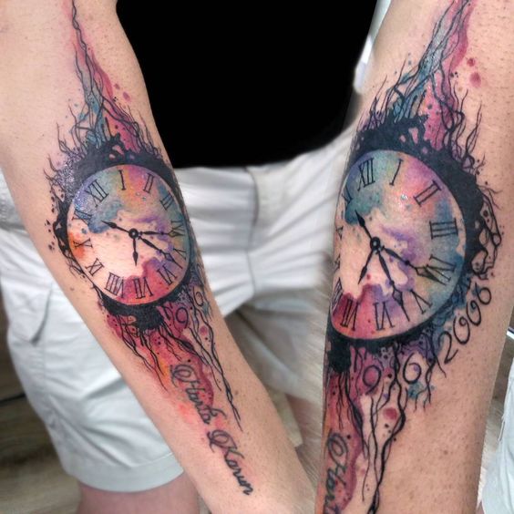 uhr tattoo 61