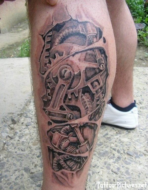 Bildergalerie von 70 Biomechanik-Tattoo