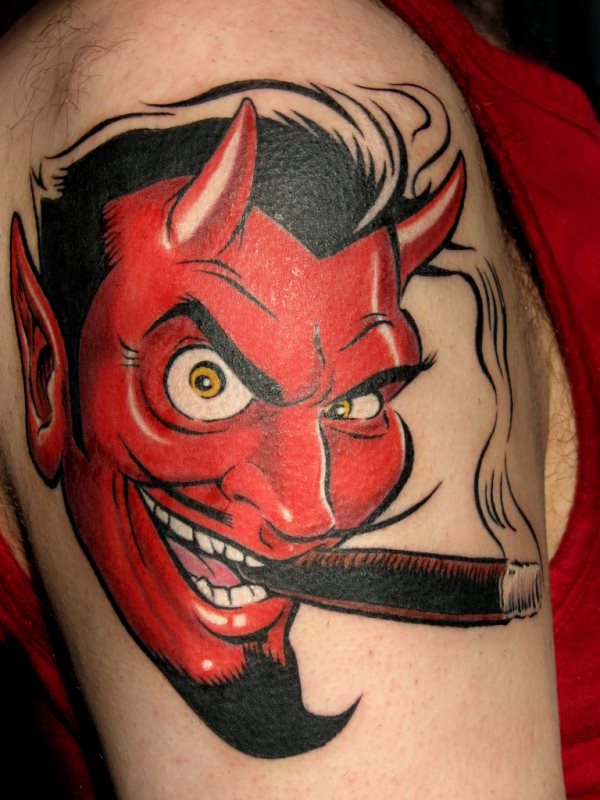 Bildergalerie mit 48 Tattoo-Ideen von roten Teufeln