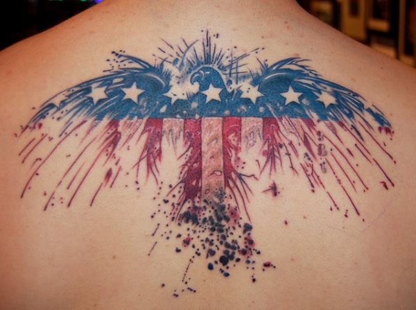 Bildergalerie mit 81 Tattoos mit patriotischen Flaggen