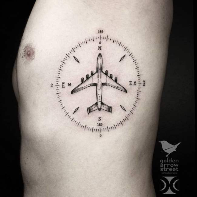 tattoo flugzeug 134