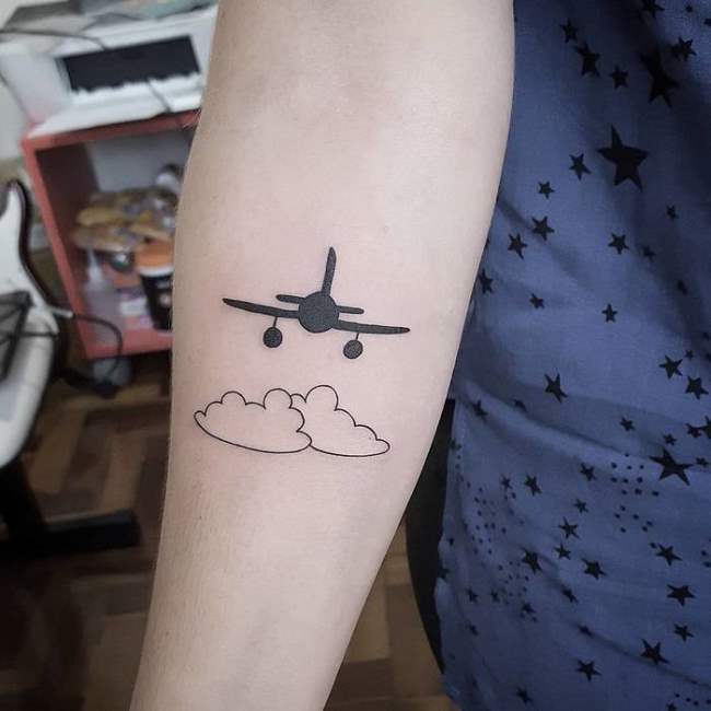 tattoo flugzeug 30