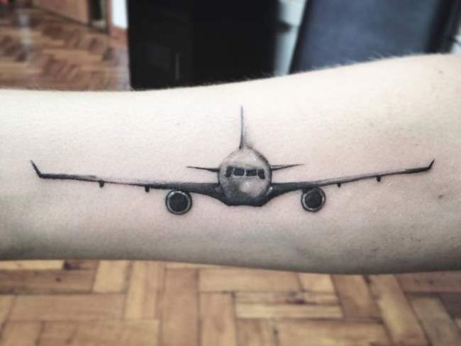 tattoo flugzeug 50