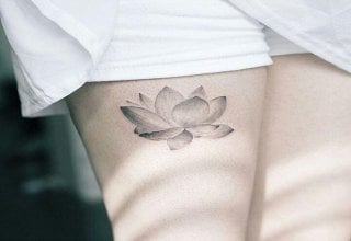 Lotusblume Tattoo 09