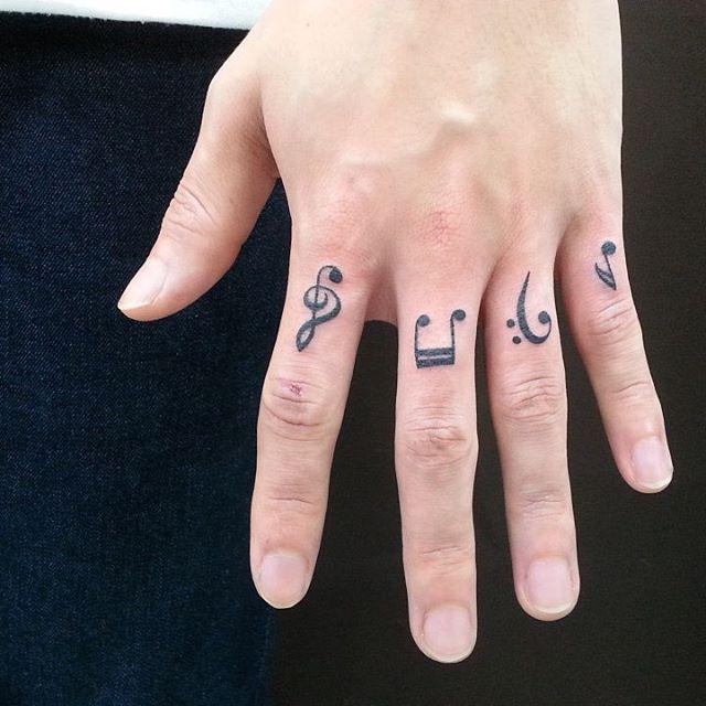 tatuaje nota musical 491