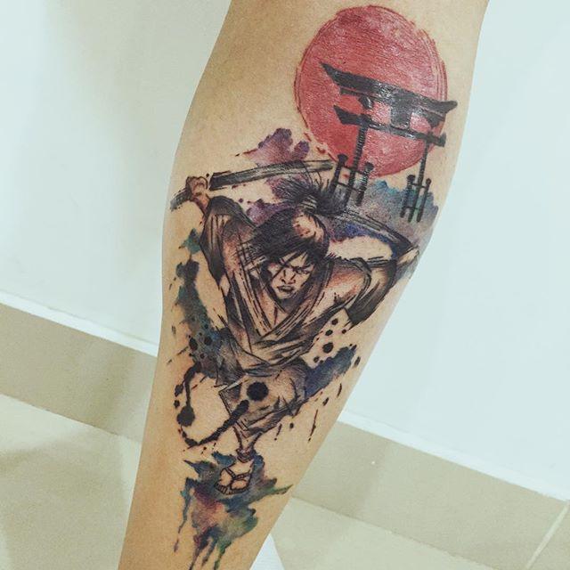 tatuaje samurai 21