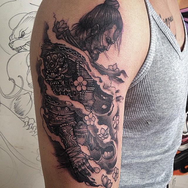 tatuaje samurai 411
