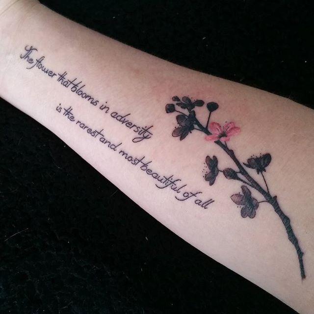 tatuaje flor cerezo sakura 171