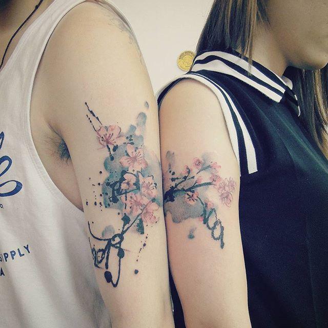 tatuaje flor cerezo sakura 91