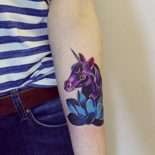 62 Tatuajes de pequeños unicornios: Galería de imágenes